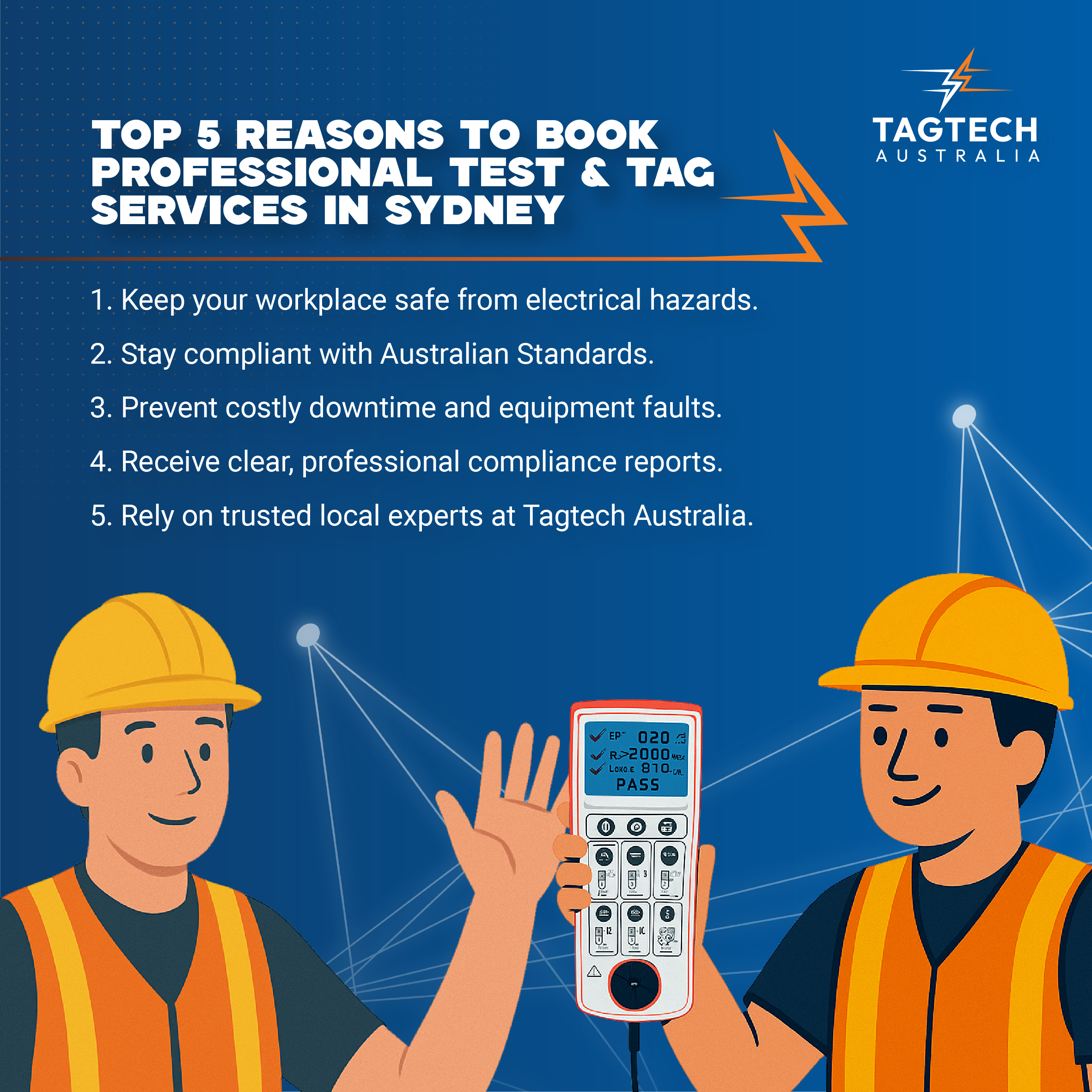 Every Sydney business uses electrical appliances daily—from laptops and power tools to kettles and printers. Over time, these items can become damaged or unsafe. That’s why professional test and tag services in Sydney are so important. They help you stay compliant, prevent hazards, and protect everyone in your workplace.