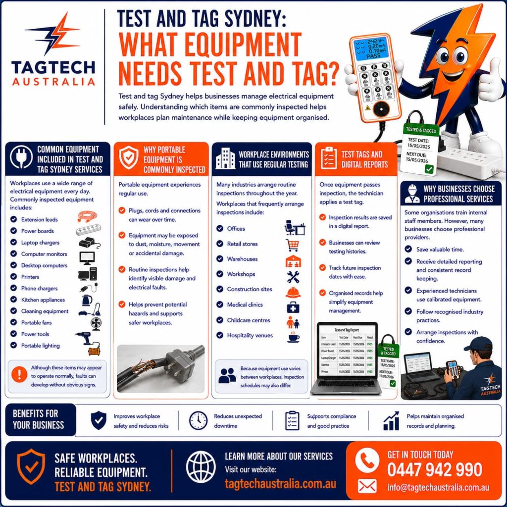 test and tag Sydney extension lead inspection