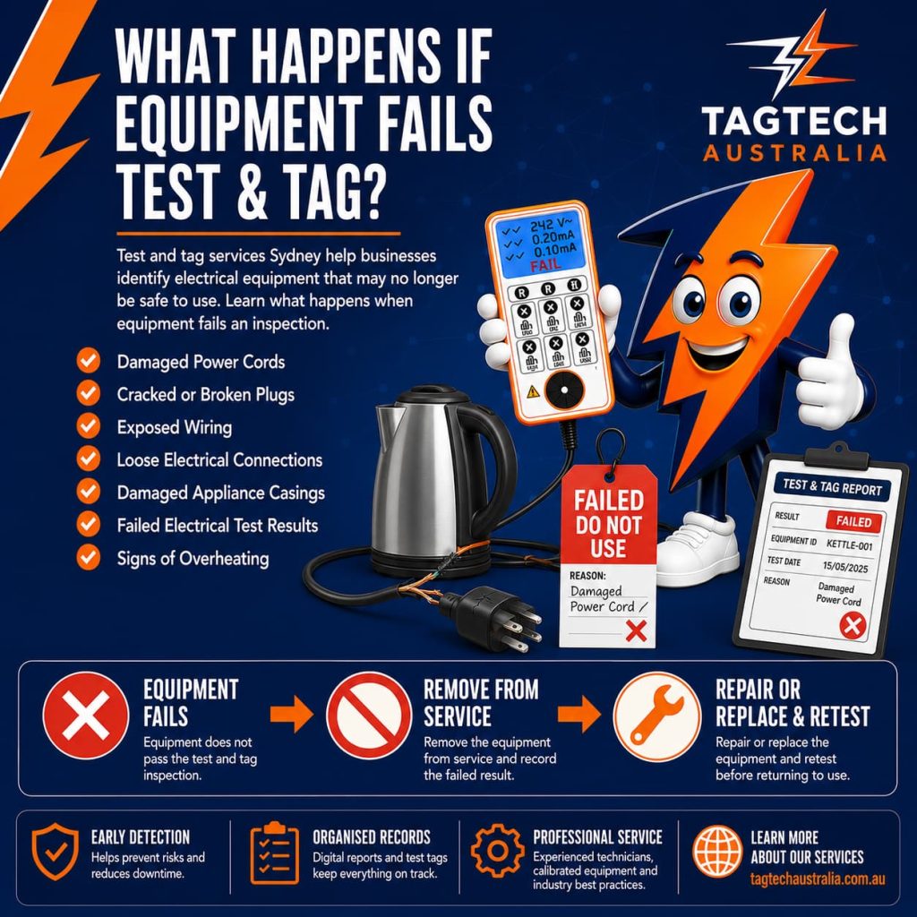 test and tag services Sydney failed test tag