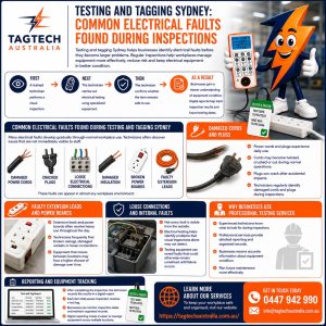 Testing and Tagging Sydney: Common Electrical Faults Found During Inspections