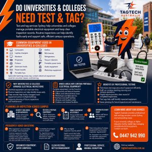Test and Tag Services Sydney: Do Universities and Colleges Need Test and Tag?