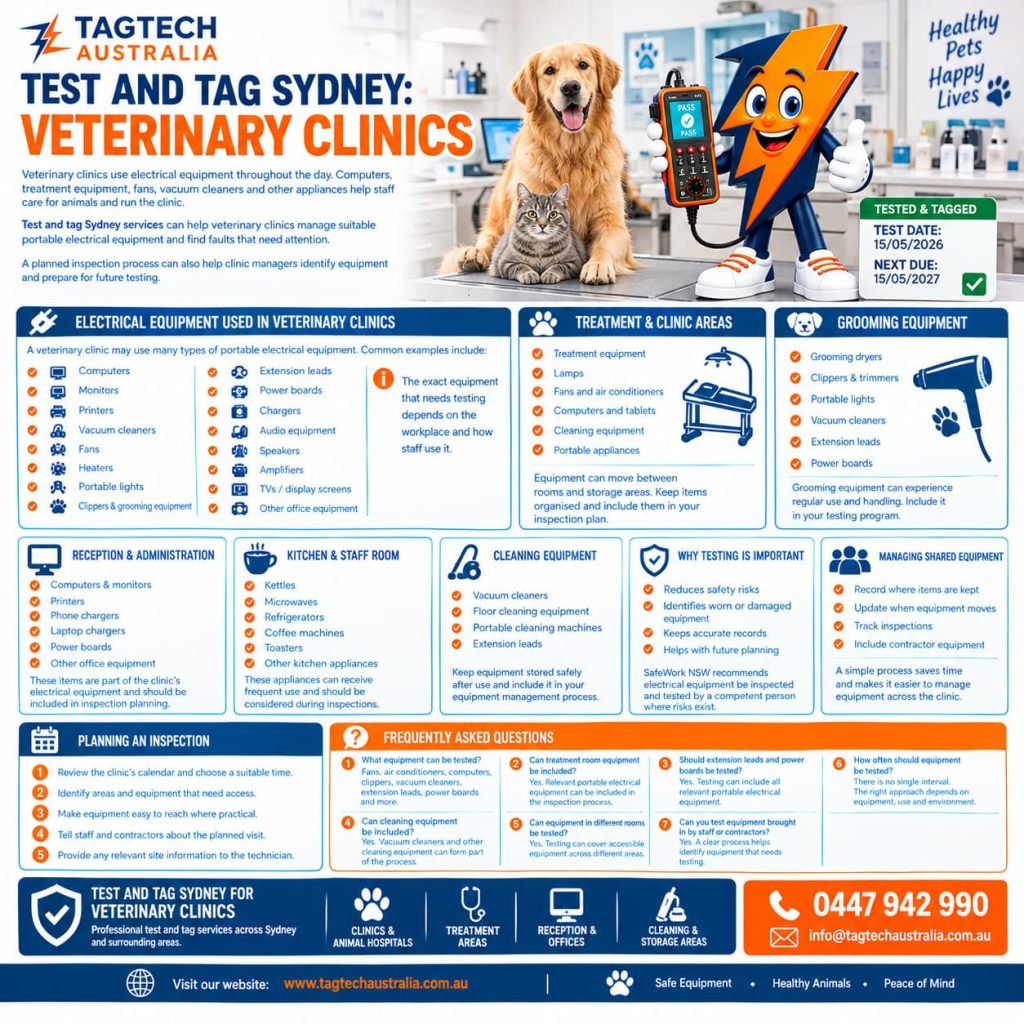 test and tag Sydney for veterinary clinics