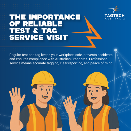 Workplace safety is more than a legal requirement—it’s a responsibility to your staff, clients, and business. A reliable test and tag service visit ensures all electrical equipment in your workplace is safe, compliant, and operating efficiently.

At Tagtech Australia, we provide professional test and tag services across Sydney, helping businesses reduce risks, prevent accidents, and maintain compliance with AS/NZS 3760 standards.